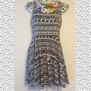 VS PINK tribal print fit and flare dress